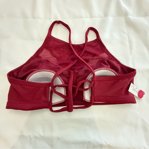 Xhilaration Halter Mesh Lace Swim Top Size 18W NWT - Picture 3 of 4